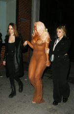 MEGAN THEE STALLION, CARA DELEVINGNE and RENEE RAPP Arrives at SNL Afterparty at Le Avenue in New York 01/21/2024