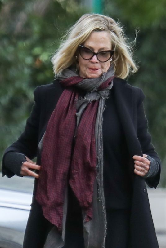 MELANIE GRIFFITH Leaves a Hair Salon in Beverly Hills 01/04/2024