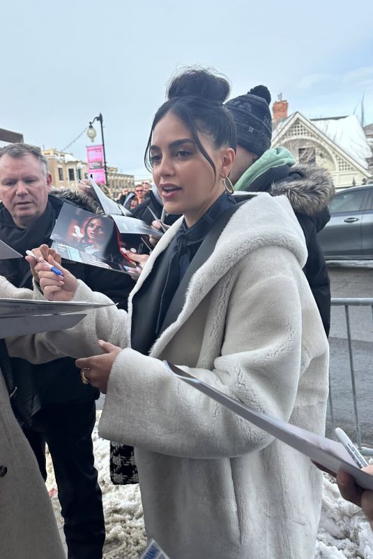 MELISSA BARRERA Out Interacting with Fans in Park City 01/19/2024
