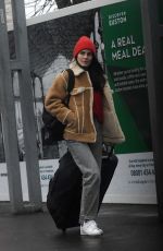MICEHELLE DOCKERY Out Catches a Train in London 01/24/2024