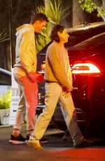 MILA KUNIS and Ashton Kutcher Arrives at PINZ Entertainment Center Bowling in Studio City 12/31/2023