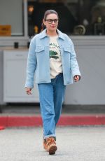 MILA KUNIS Leaves Beverly Glen Deli in Bel Air 01/17/2024