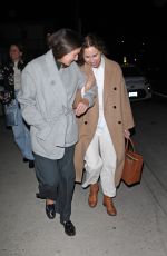 MINNIE DRIVER Leaves Giorgio Baldi in Santa Monica 01/19/2024
