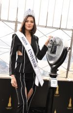 Miss Universe SHEYNNIS PALACIOS at Empire State Building in New York 01/04/2024
