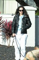 MOLLY HURWITZ Out with Her Dog in Los Angeles 01/15/2024