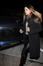 MORGAN WADE Runs Back for Leftovers After a Dinner Date with KYLE RICHARDS in West Hollywood 01/12/2024