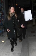 MORGAN WADE Runs Back for Leftovers After a Dinner Date with KYLE RICHARDS in West Hollywood 01/12/2024