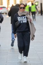 MYLEENE KLASS Leaves Smooth Radio in London 01/18/2024