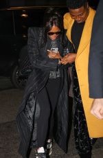 NAMOI CAMPBELL Arrives at Costes Restaurant in Paris 01/22/2024