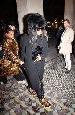 NAOMI CAMPBELL Returning to Her Hotel in Paris 01/202024