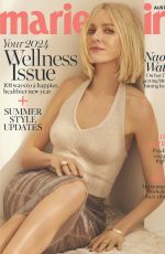 NAOMIE WATTS in Marie Claire Australia, February 2024