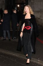 NATALIA VODIANOVA Leaves Giorgio Armani Show at Haute Couture Week in Paris 01/24/2024