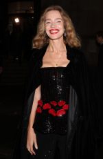 NATALIA VODIANOVA Leaves Giorgio Armani Show at Haute Couture Week in Paris 01/24/2024