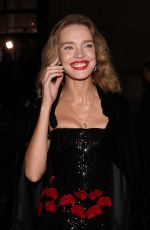 NATALIA VODIANOVA Leaves Giorgio Armani Show at Haute Couture Week in Paris 01/24/2024