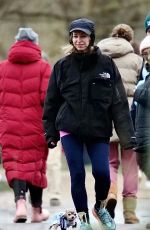 NATALIE APPLETON and Liam Howlett Out with Their Dogs in London 01/04/2024