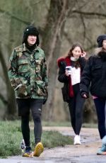 NATALIE APPLETON and Liam Howlett Out with Their Dogs in London 01/04/2024