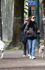 NATALIE PORTMAN Out with Her Dogs on Champ-de-Mars Gardens in Paris 01/27/2024