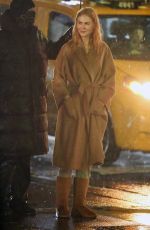 NICOLE KIDMAN Filming a Night Scene for Babygirl in New York 01/09/2024