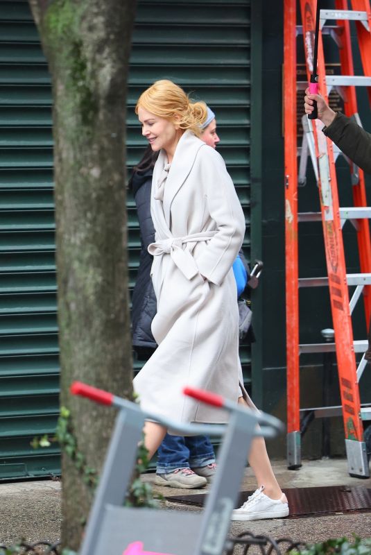 NICOLE KIDMAN on the Set of Babygirl in New York 01/09/2024
