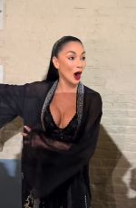 NICOLE SCHERZINGER Leaves Her Sunset Boulevard Performance at Savoy Theatre in London 01/03/2024