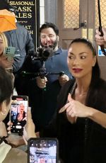 NICOLE SCHERZINGER Meeting Fans Outside Savoy Theatre in London 01/02/2024