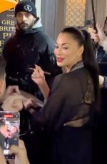 NICOLE SCHERZINGER Meeting Fans Outside Savoy Theatre in London 01/02/2024