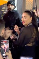 NICOLE SCHERZINGER Meeting Fans Outside Savoy Theatre in London 01/02/2024