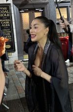 NICOLE SCHERZINGER Meeting Fans Outside Savoy Theatre in London 01/02/2024