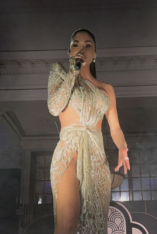 NICOLE SCHERZINGER Performs for New Year Eve in London 12/31/2023