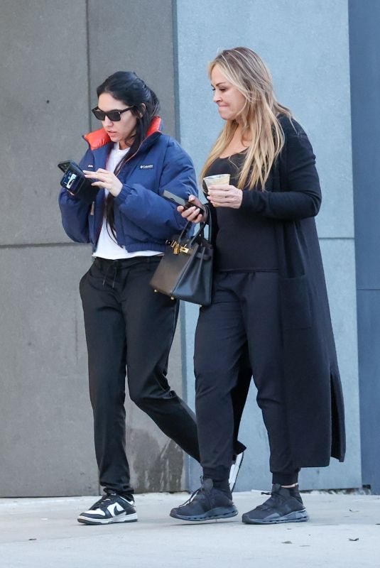 NOOR ALFALLAH Out for Coffee with Her Mom in Los Angeles 01/29/2024