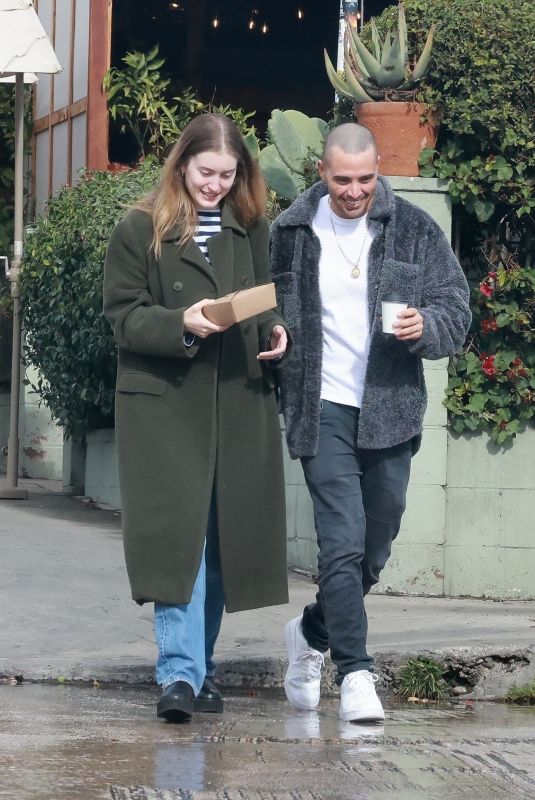 OLIVIA MACKLIN on a Lunch Date at All Time on New Year’s Eve in Los Feliz 12/31/2023