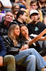 OLIVIA RODRIGO and TATE MCRAE at Los Angeles Lakers vs Brooklyn Nets Game in Los Angeles 01/19/2024