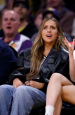 OLIVIA RODRIGO and TATE MCRAE at Los Angeles Lakers vs Brooklyn Nets Game in Los Angeles 01/19/2024