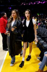 OLIVIA RODRIGO and TATE MCRAE at Los Angeles Lakers vs Brooklyn Nets Game in Los Angeles 01/19/2024