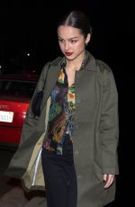 OLIVIA RODRIGO Out for Dinner in Los Angeles 01/10/2024