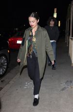 OLIVIA RODRIGO Out for Dinner in Los Angeles 01/10/2024