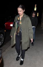 OLIVIA RODRIGO Out for Dinner in Los Angeles 01/10/2024