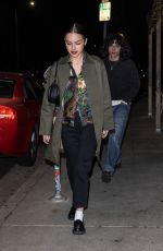 OLIVIA RODRIGO Out for Dinner in Los Angeles 01/10/2024