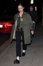 OLIVIA RODRIGO Out for Dinner in Los Angeles 01/10/2024