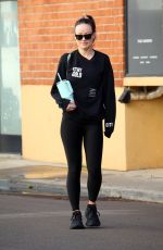 OLIVIA WILDE Leaves a Gym in Los Angeles 01/05/2024