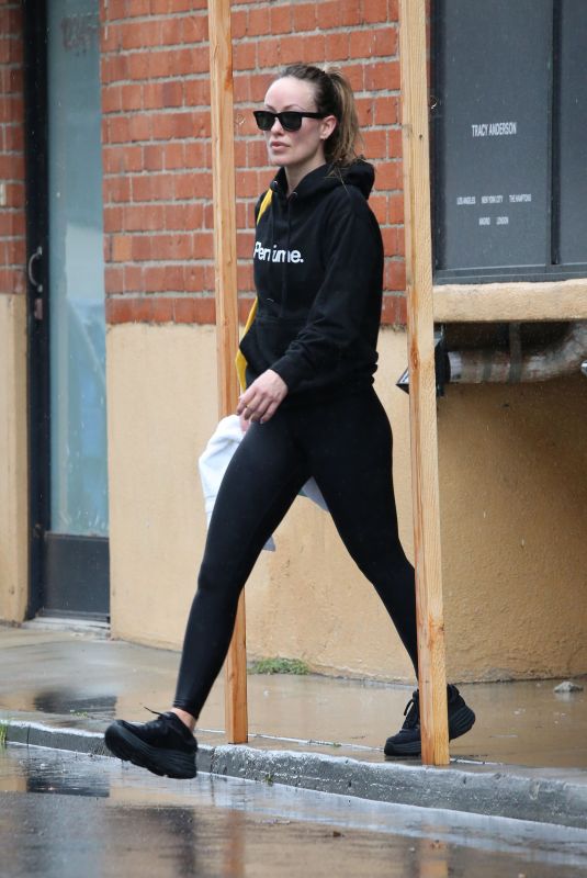 OLIVIA WILDE Leaves a Gym in Los Angeles 01/20/2024