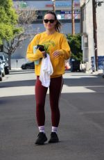 OLIVIA WILDE Leaves a Gym in Los Angeles 01/26/2024