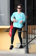 OLIVIA WILDE Leaves a Gym in Studio City 01/02/2024