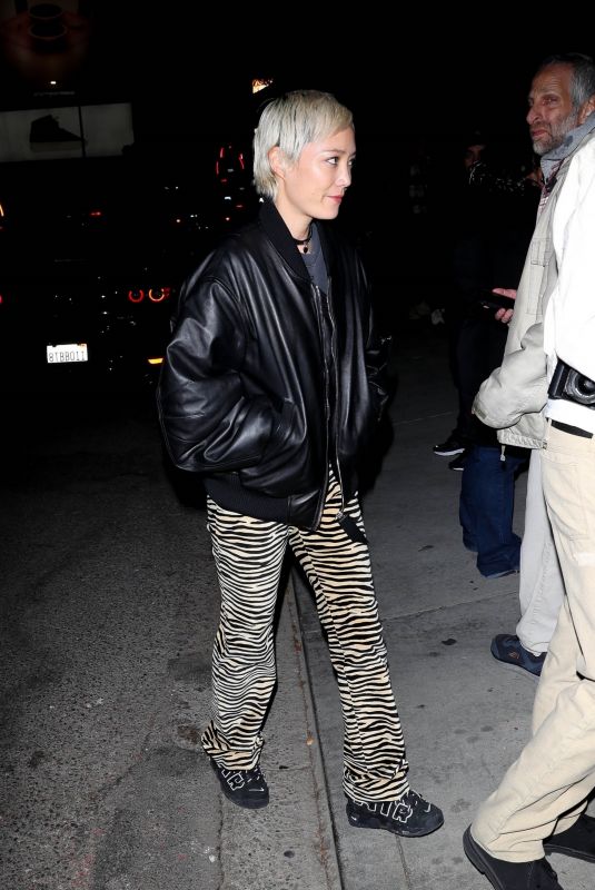 POM KLEMENTIEFF Arrives at Emmy Party at Chateau Marmont in West Hollywood 01/14/2024