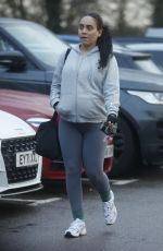 Pregnant ANNIE BULLAH Leaves a Gym in Essex 01/04/2024