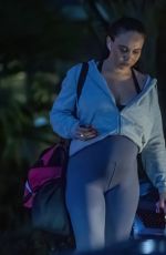 Pregnant ANNIE BULLAH Leaves a Gym in Essex 01/04/2024