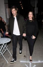 Pregnant ASHLEY BENSON and Brandon Davis on a Date Night at Cipriani in Beverly Hills 01/10/2024