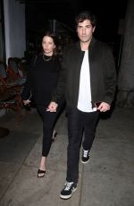 Pregnant ASHLEY BENSON and Brandon Davis on a Date Night at Cipriani in Beverly Hills 01/10/2024