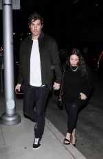 Pregnant ASHLEY BENSON and Brandon Davis on a Date Night at Cipriani in Beverly Hills 01/10/2024