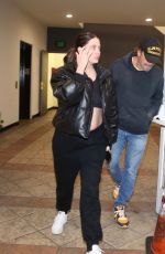 Pregnant ASHLEY BENSON and Brandon Davis Out for Dinner in West Hollywood 01/04/2024